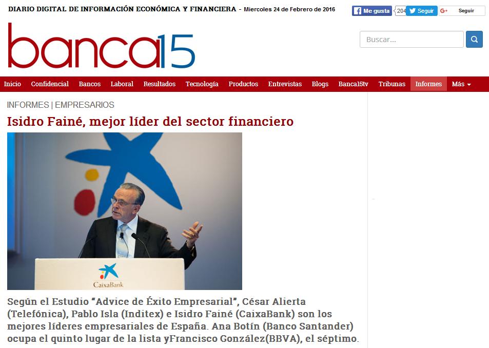 Press release about Advice Research in Banca15