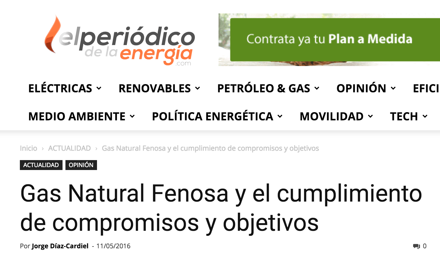 Artículo de Jorge Díaz-Cardiel en 'El Periódico de la Energía'
