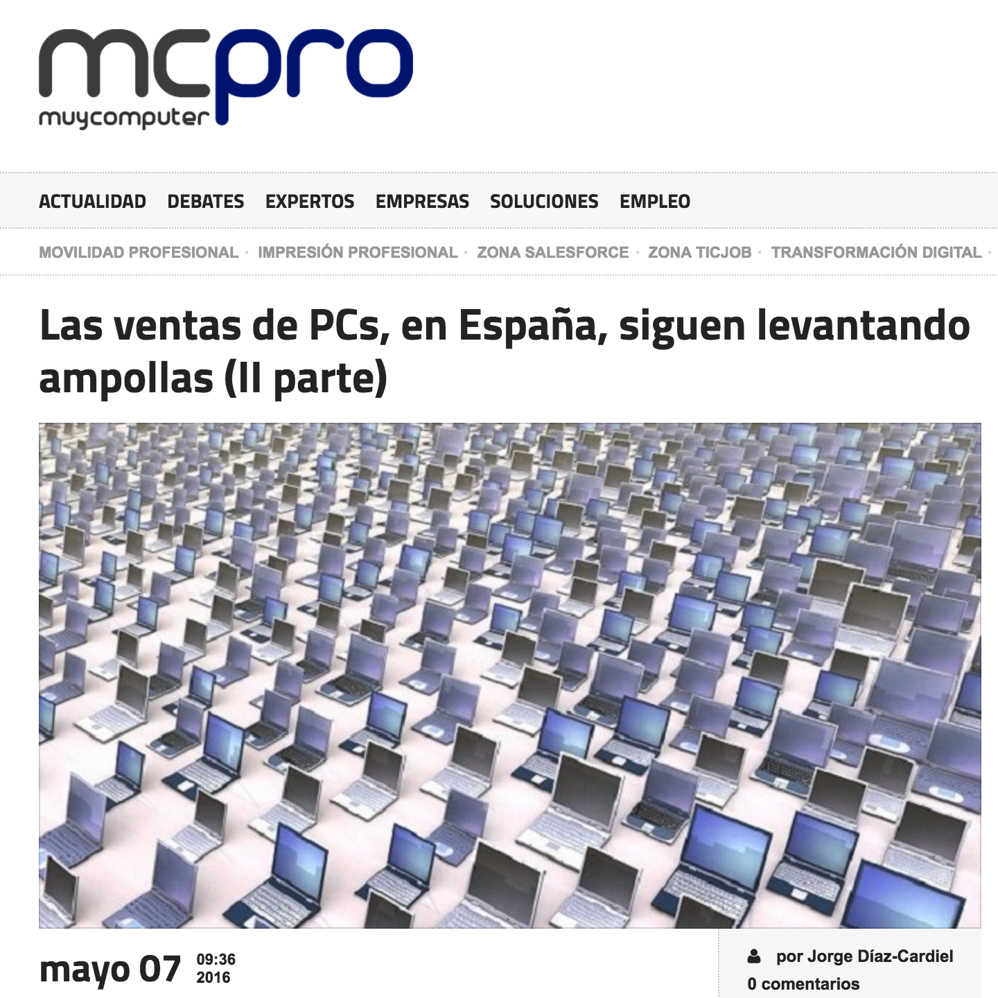 Artículo de Jorge Díaz-Cardiel en 'Muy Computer Pro'