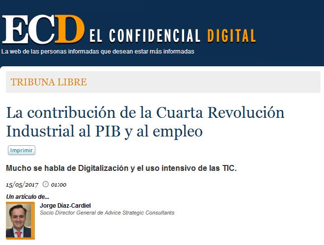 Article by Jorge Díaz-Cardiel in 'El Confidencial Digital'