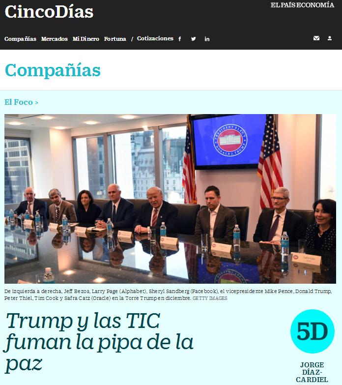 Article by Jorge Díaz-Cardiel in 'Cinco Días'