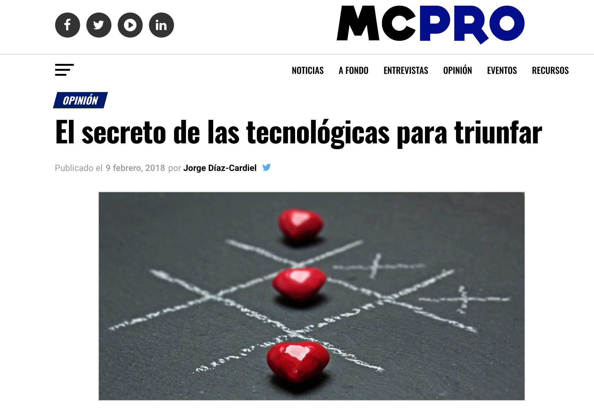 Artículo de Jorge Díaz-Cardiel en Muy Computer Pro
