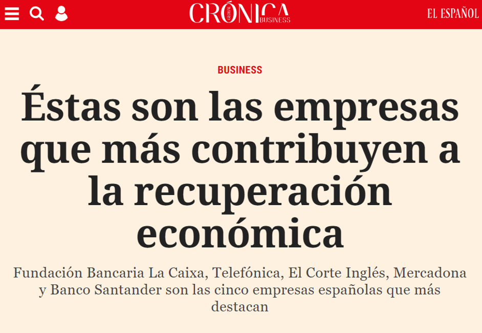 Press release about results of the Advice’s Business Success Study in 'Crónica Global – El Español'
